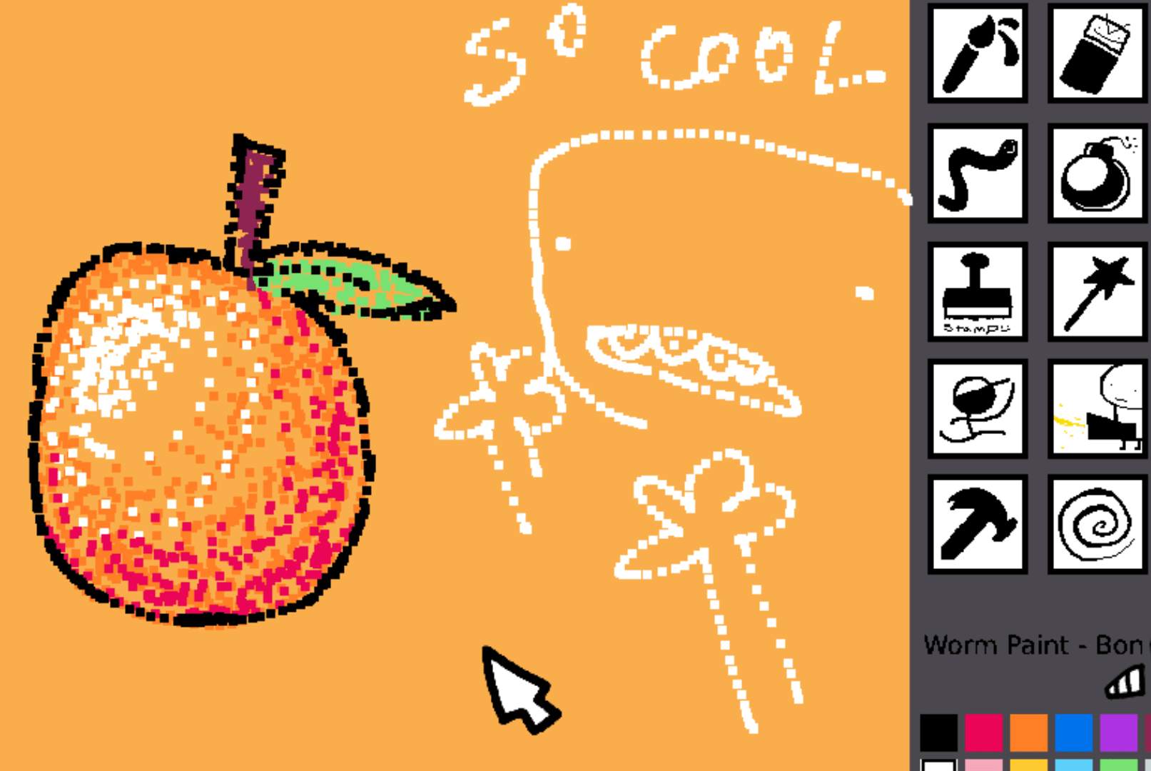 Forget fancy art programs — Worm Paint is my new canvas of choice